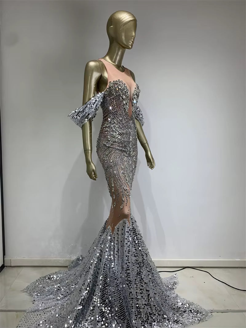 Diamond Sequince Gown