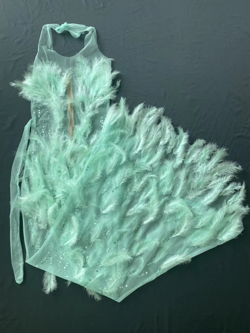 Drag Queen Feather Dress