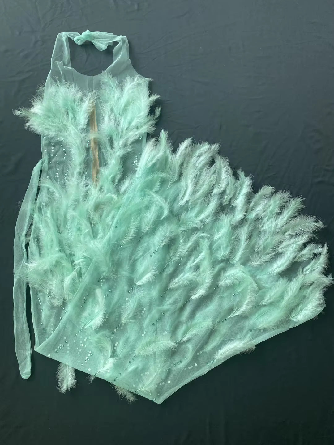 Drag Queen Feather Dress