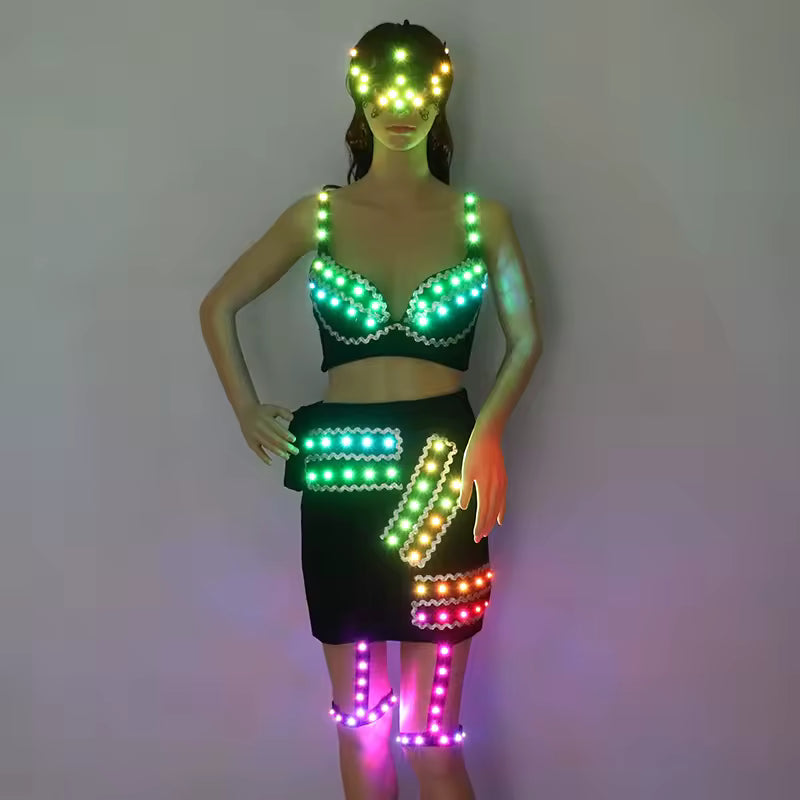 Led Light Rave Festival Costume
