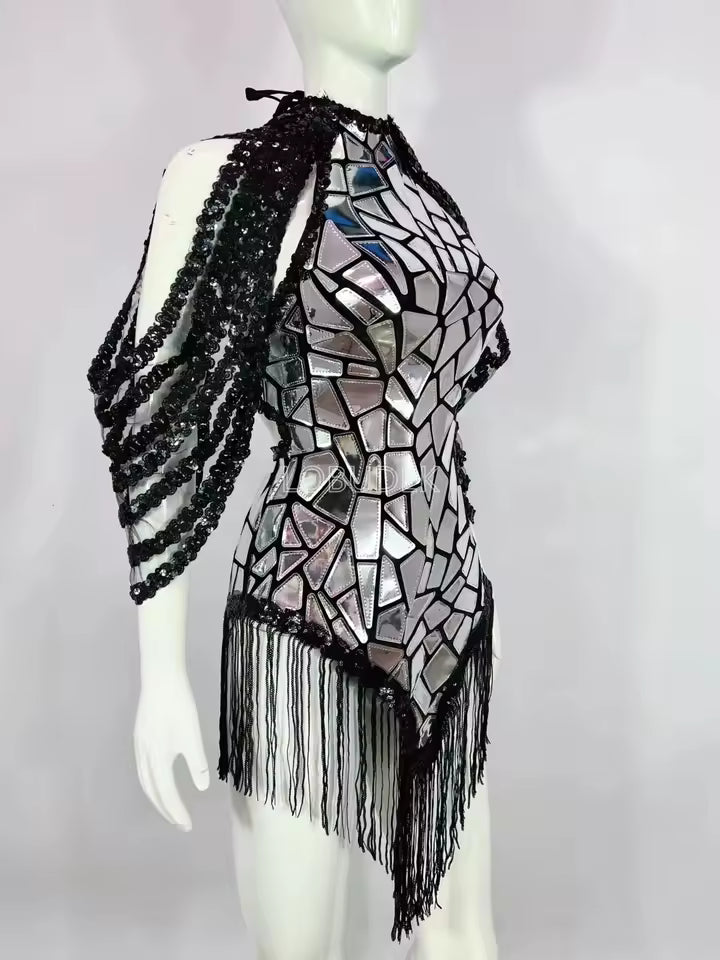 Mirror Fringe Dress