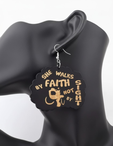 African Tribal Spiritual Earrings