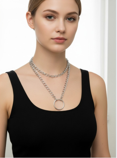 O Ring Chain Necklace