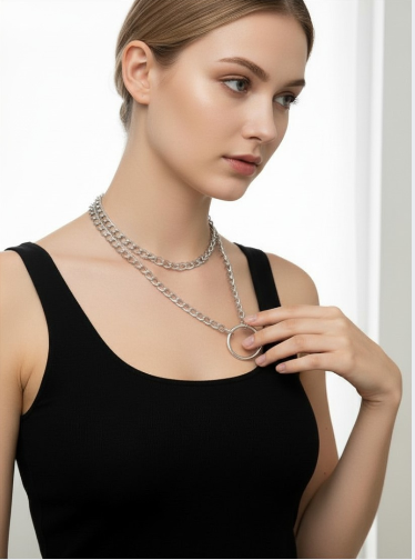 O Ring Chain Necklace