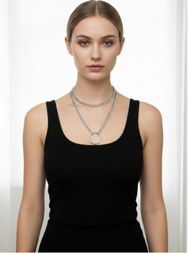 O Ring Chain Necklace