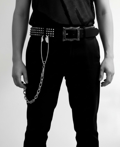 Punk Safety Pin Pants Chain