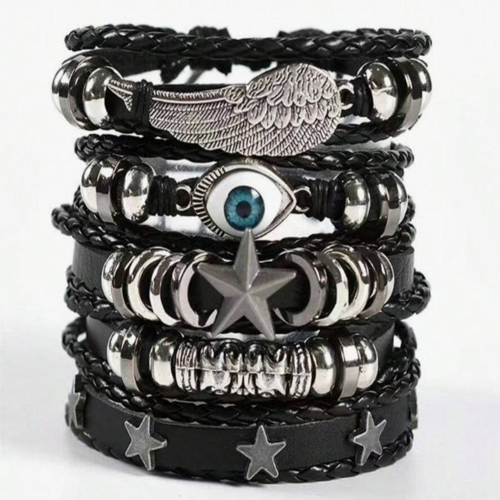 Eye Goth Bracelet Set