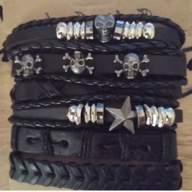 Goth Bracelet Set