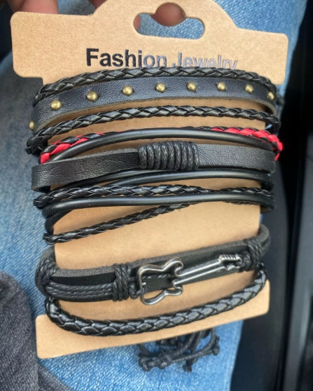 Guitar 4Pc Bracelet Set