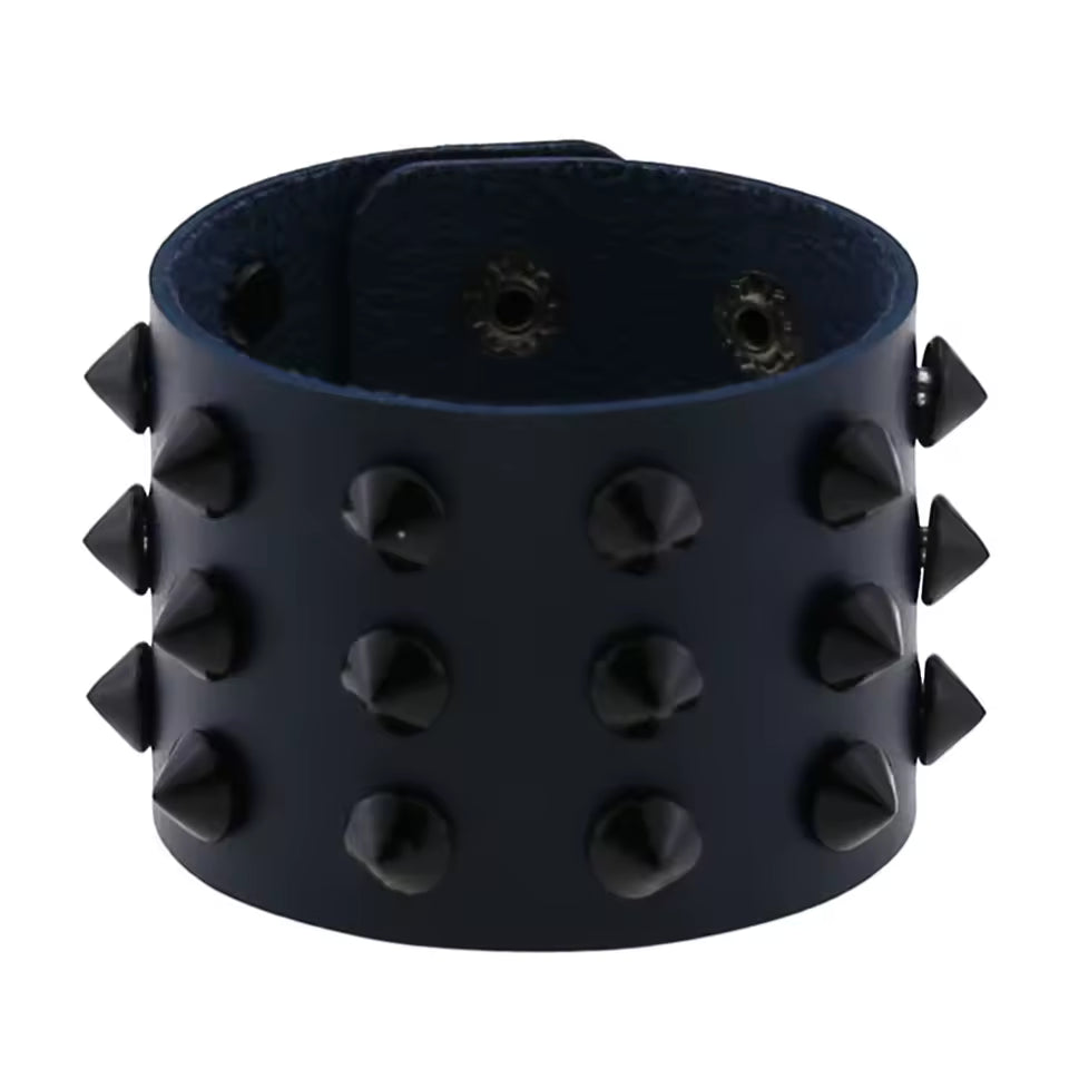 Black Stud Spiked Bracelet