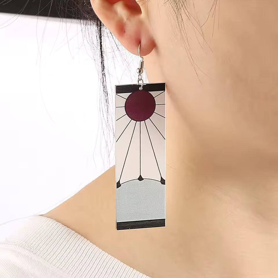 Demon Slayer Earrings Anime Cosplay