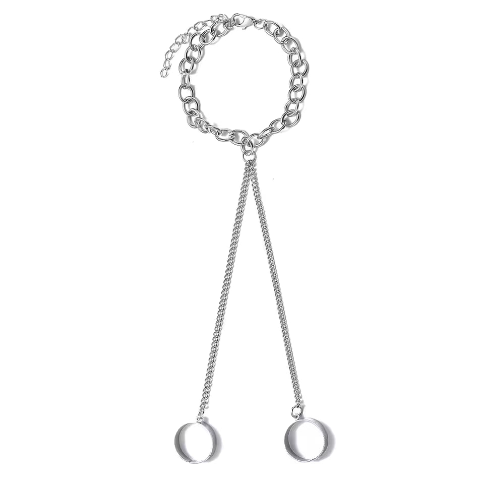 Kurapika Chain Ring Mitten Bracelet