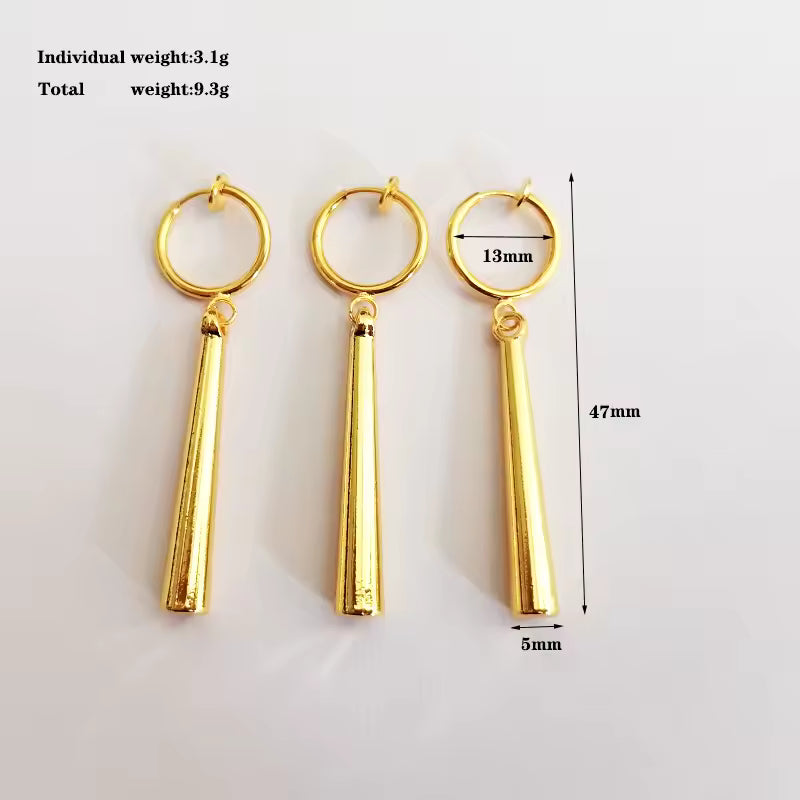 Zoro Gold Anime Cosplay Earrings