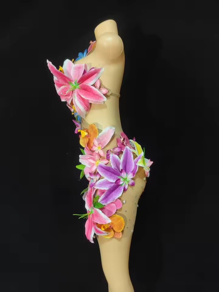 Flower Bikini Dress