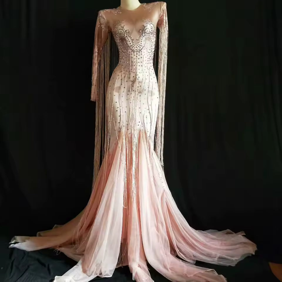 Pink Sheer Drag Queen Dress