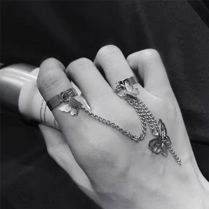 Kurapika Butterfly Chain Ring Anime Cosplay