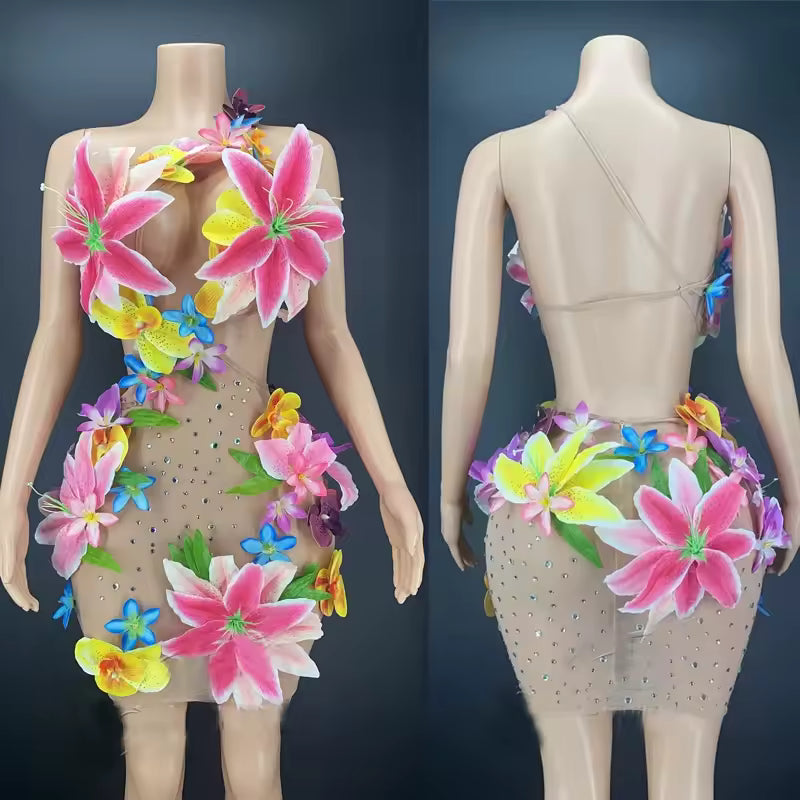 Flower Bikini Dress