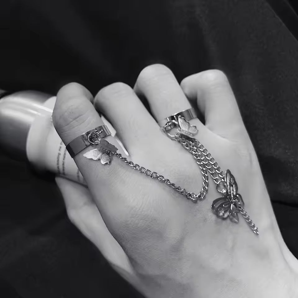 Kurapika Butterfly Chain Ring Anime Cosplay