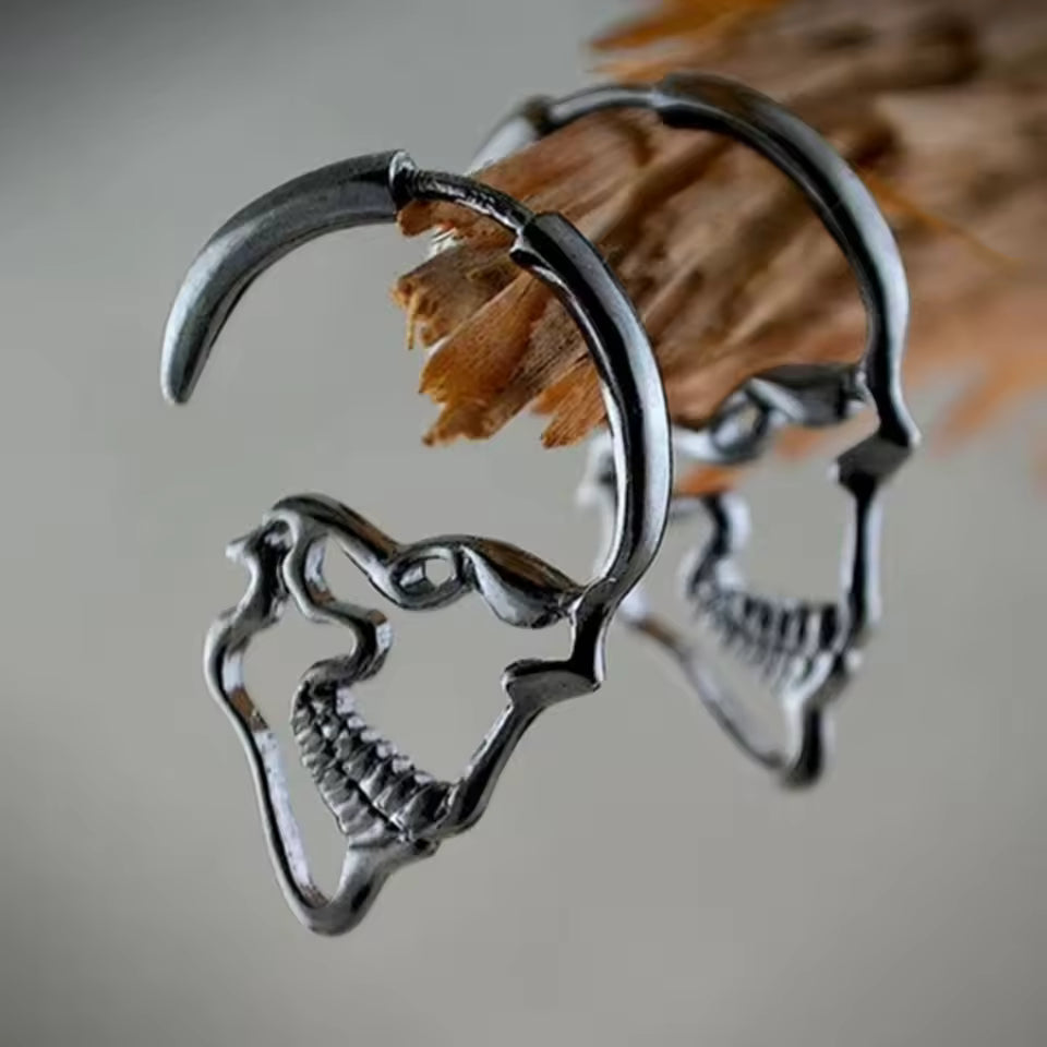 Skeleton Goth 3D Earrings