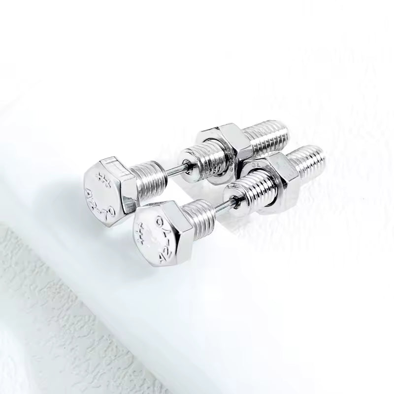 Bolt Screw Earrings