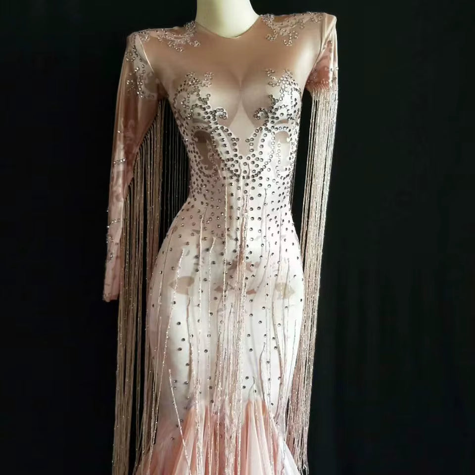 Pink Sheer Drag Queen Dress