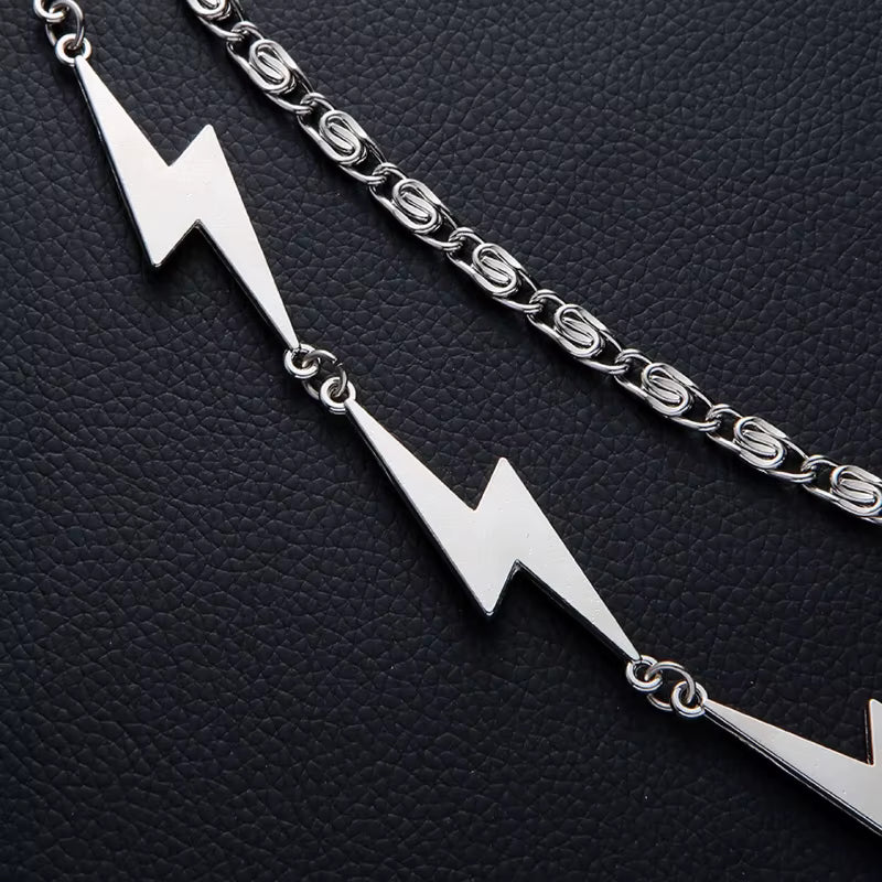Lightning Bolt Flash Pants Chain