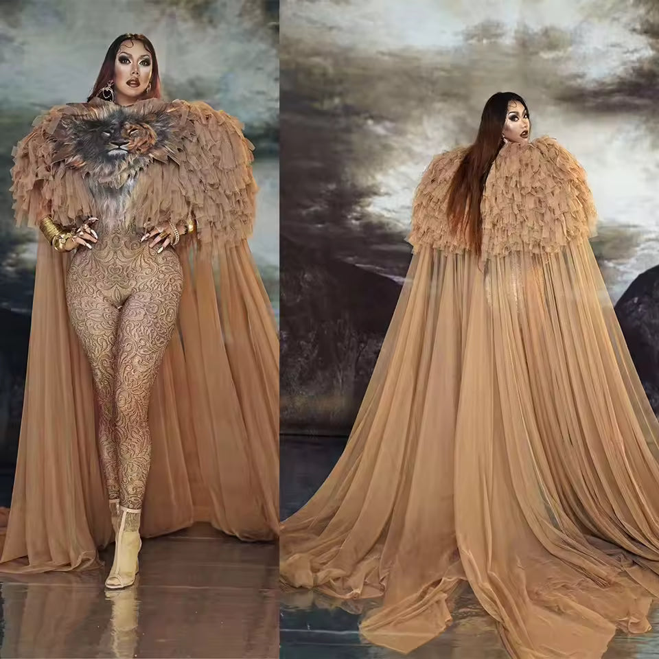 Lion Drag Queen 2pc Costume