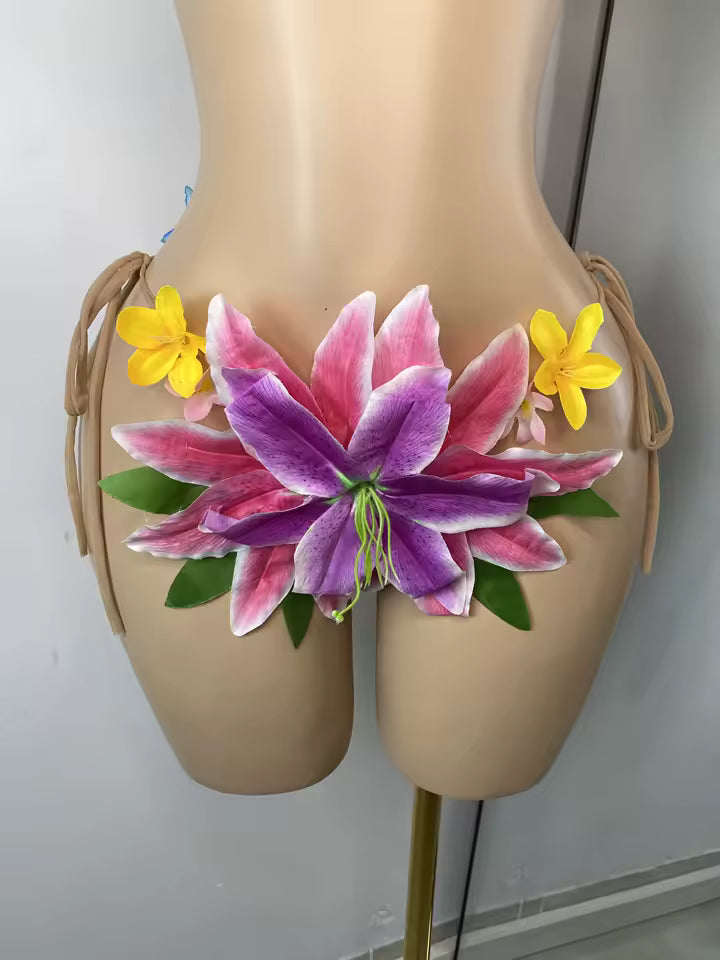 TikToc Flower 3D Bikini