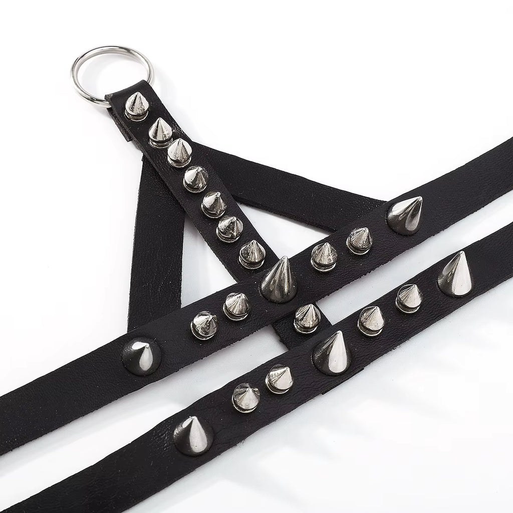 Spiked Faux Geo Bracelet