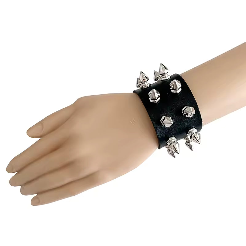 Double Row Spiked Bracelet