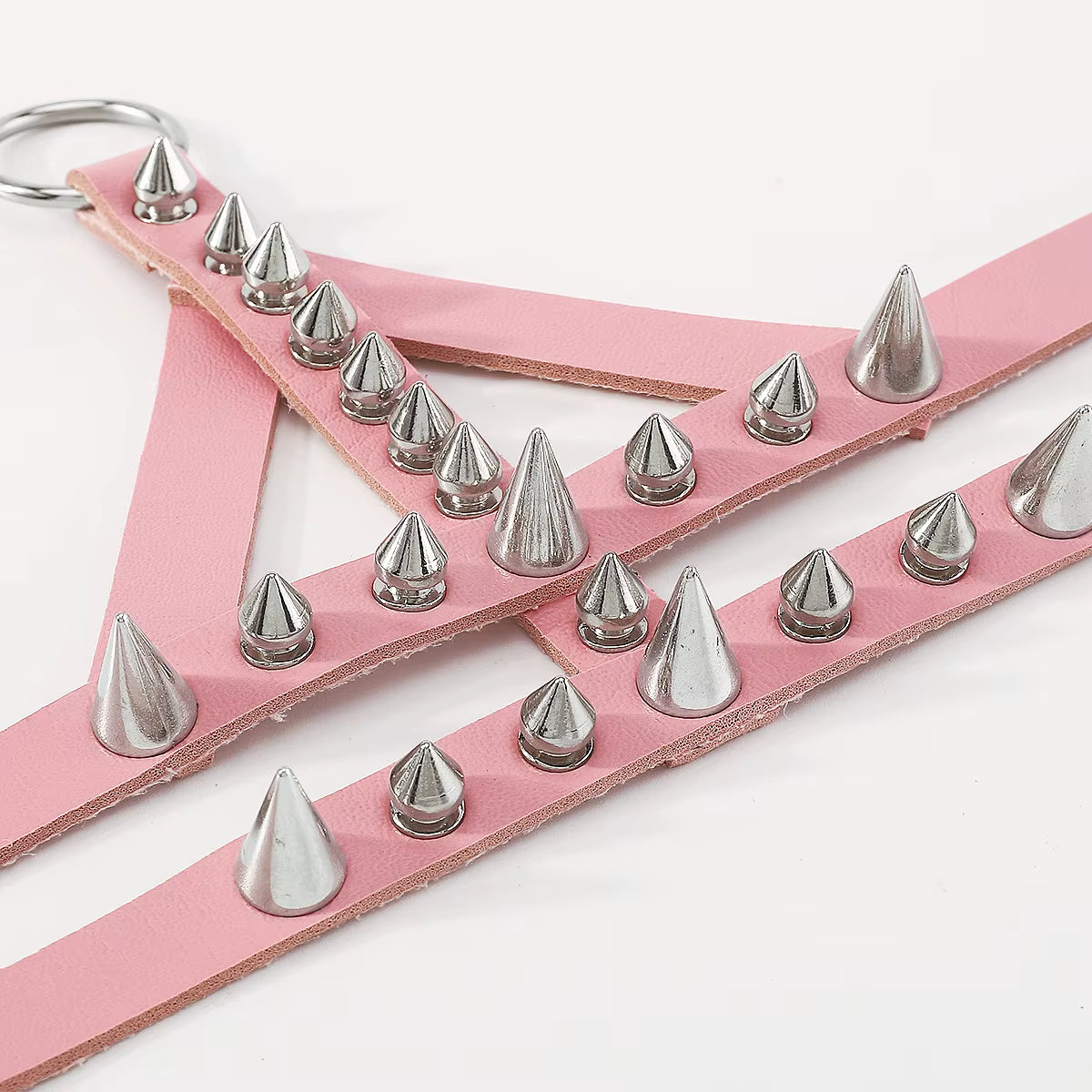 Pink Spiked Emo Bracelet