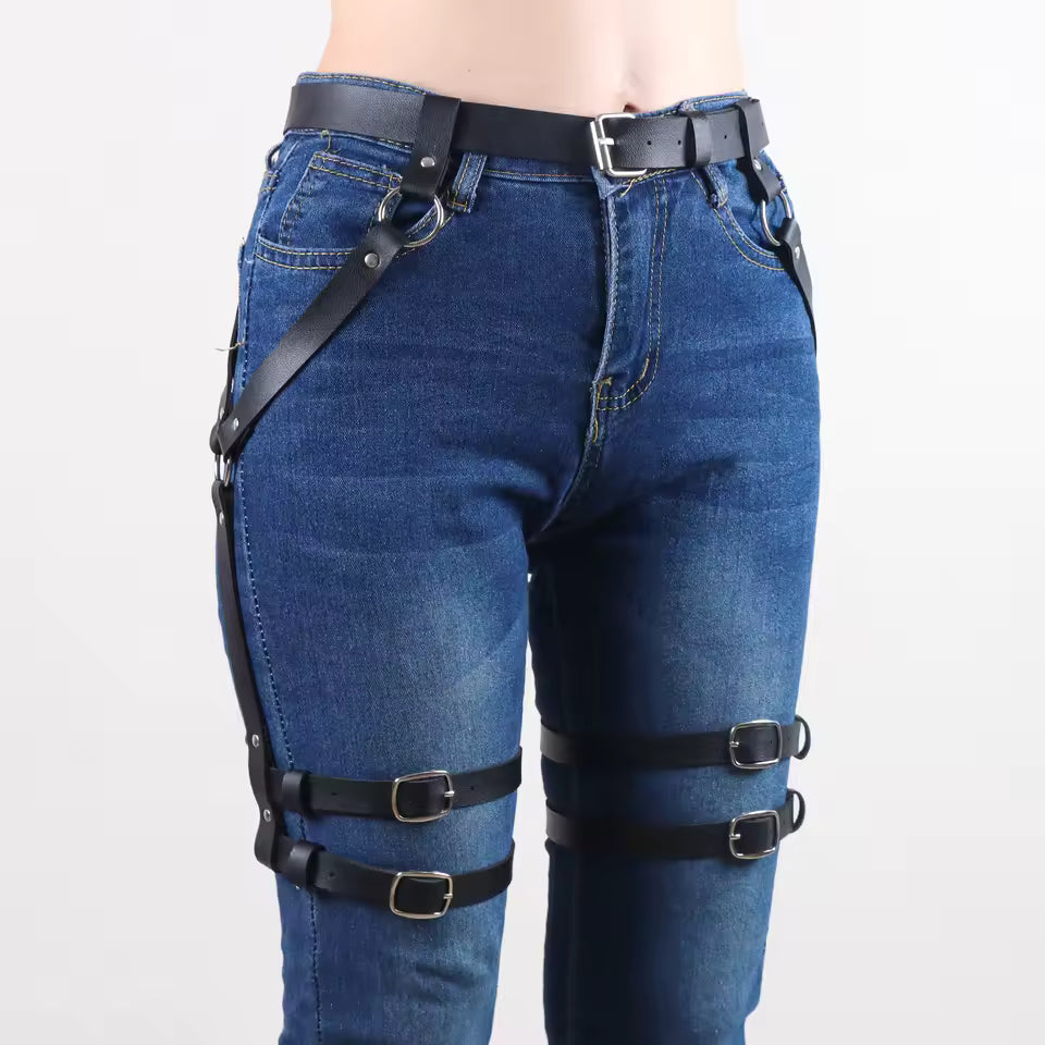Strappy Leg Harness Belt XS- Plus Size