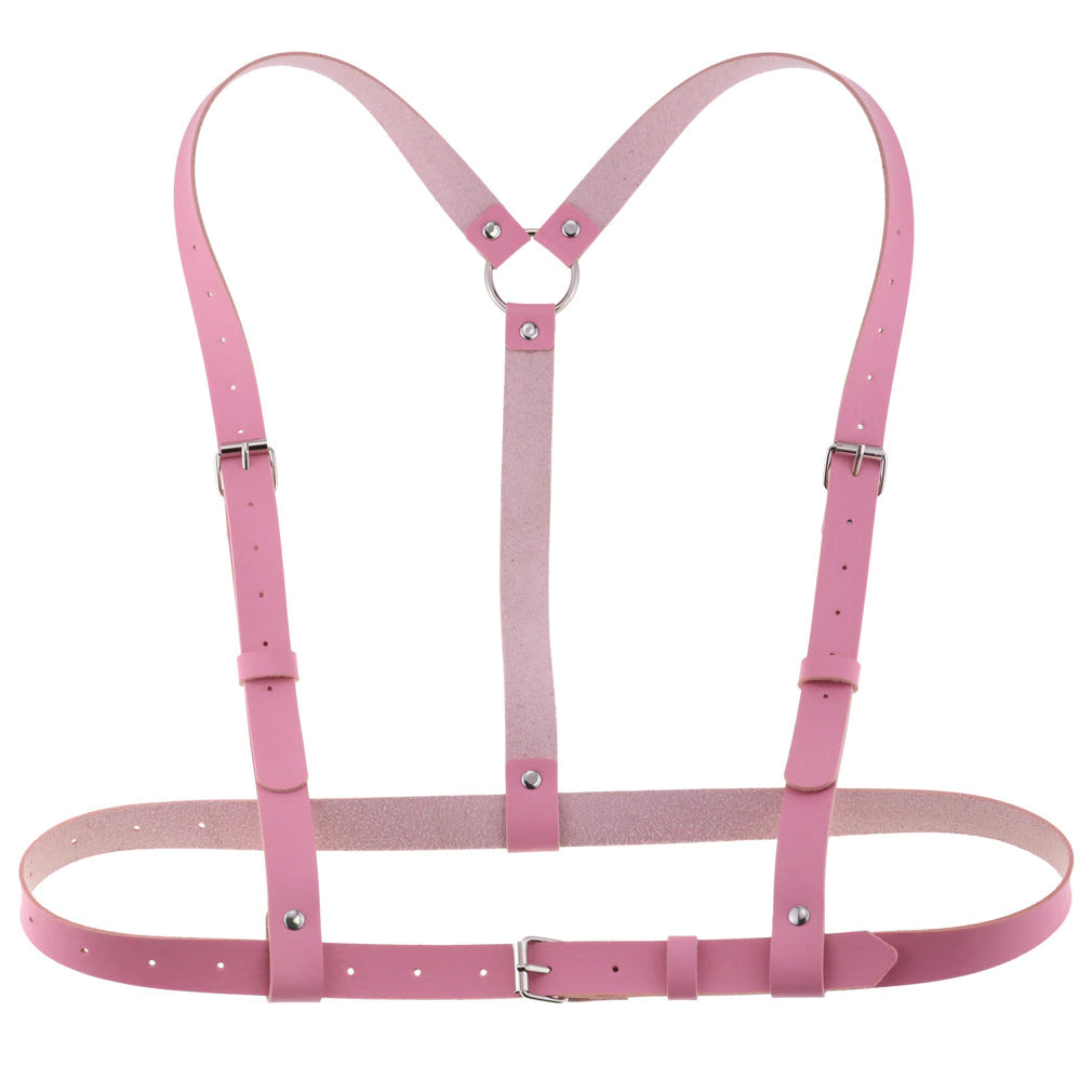 Vegan Leather Suspenders