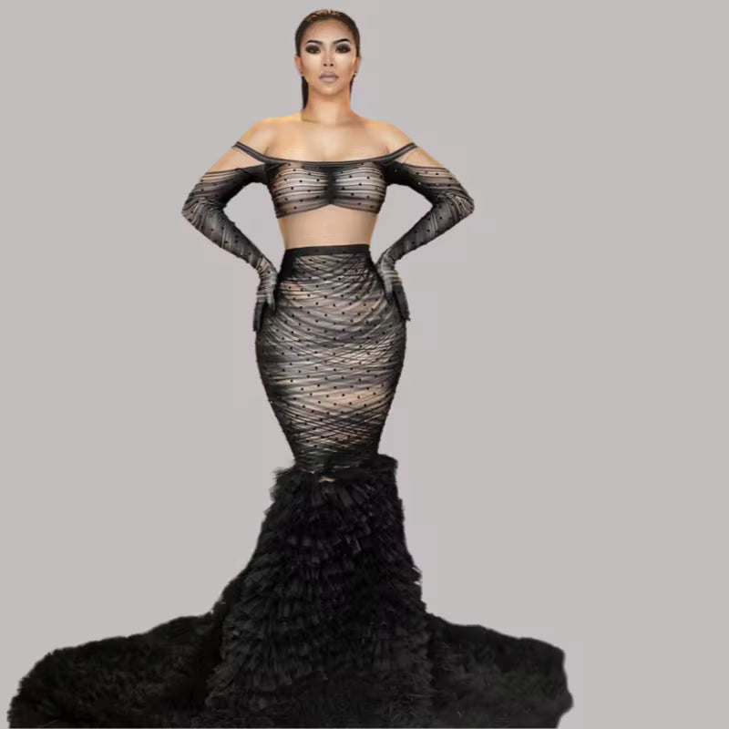 Black TikTok Glove Dress
