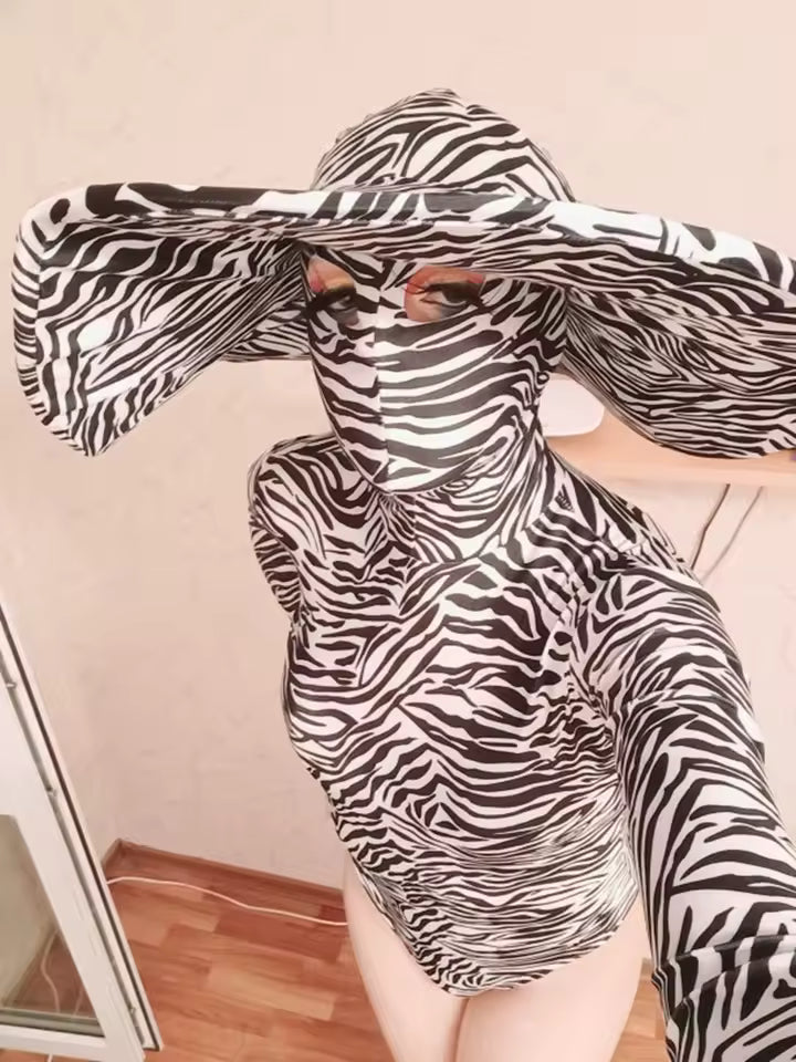 Drag Queen Zebra Hat Costume