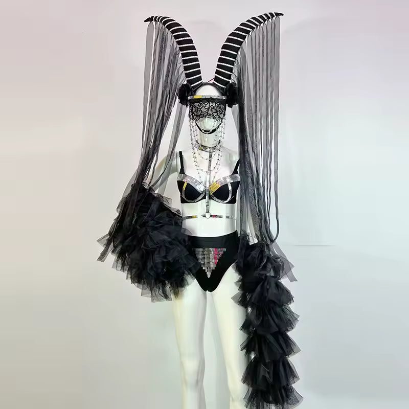 Black Horn Gothic Light Costume