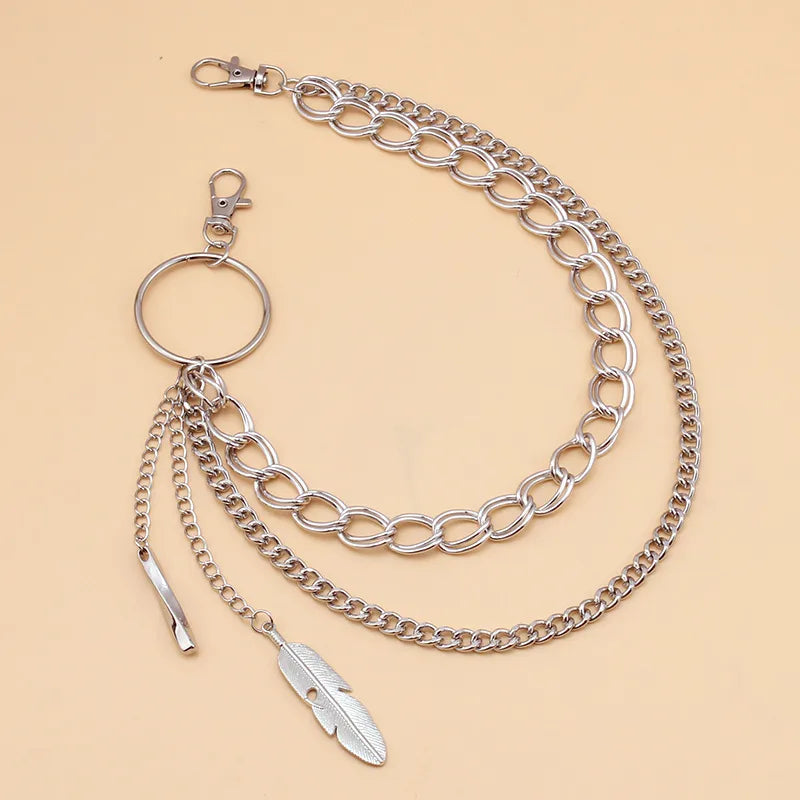 Leaf O Ring Boho Pants Chain