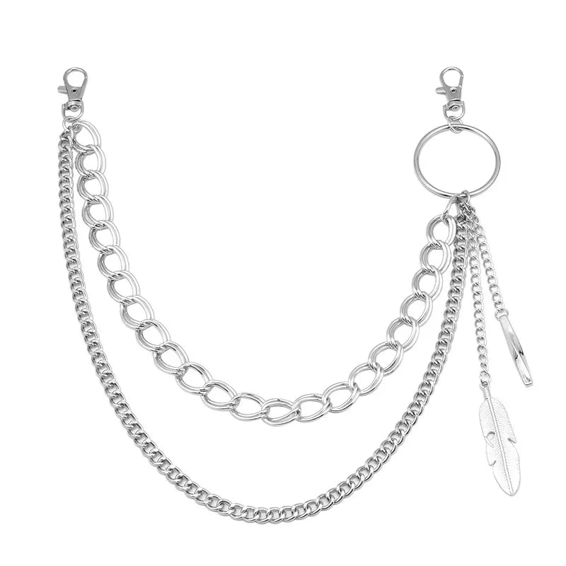 Leaf O Ring Boho Pants Chain