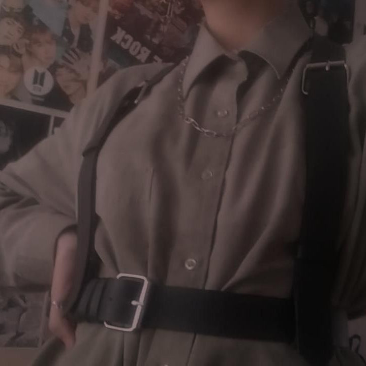 Vegan Leather Suspenders
