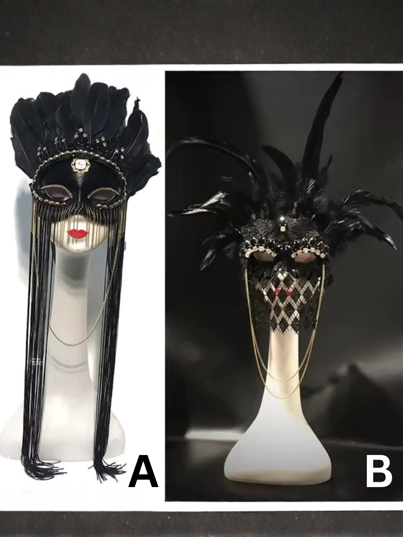 Masquerade Feather Mask