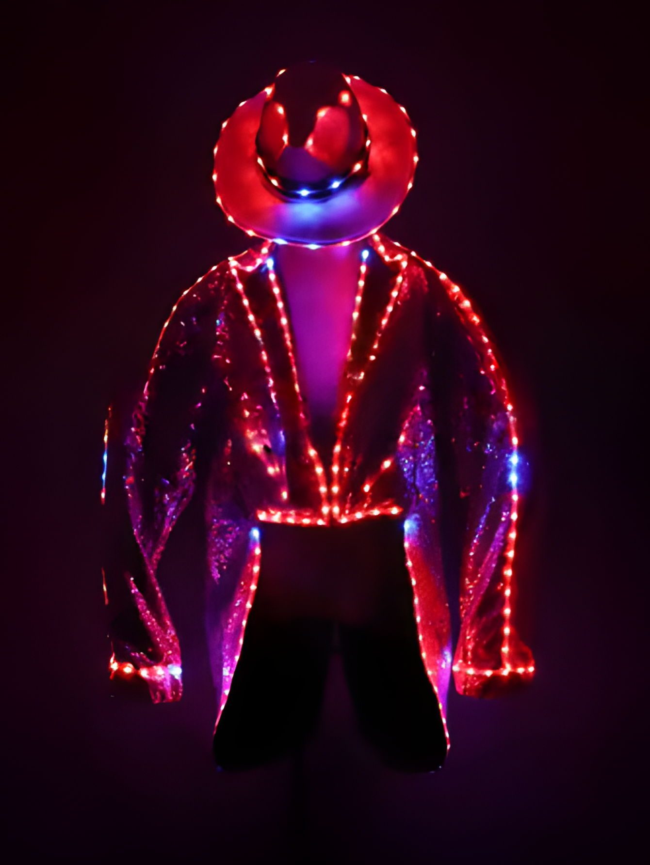 Sequin Party Festival Tuxedo Led Light Costume