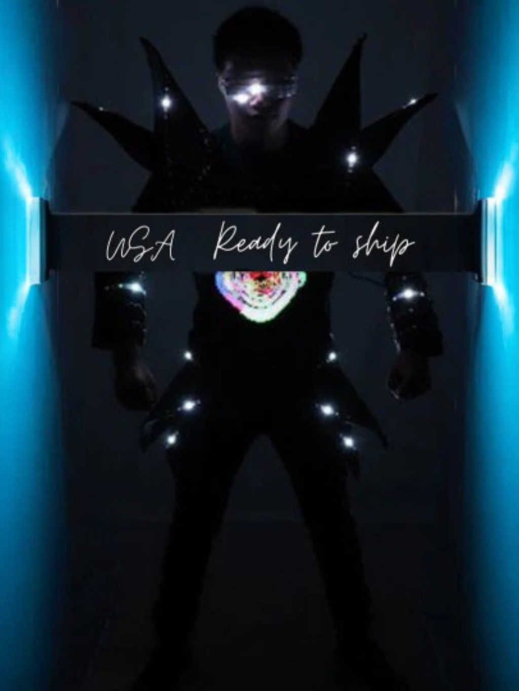 Men Led Light Costume