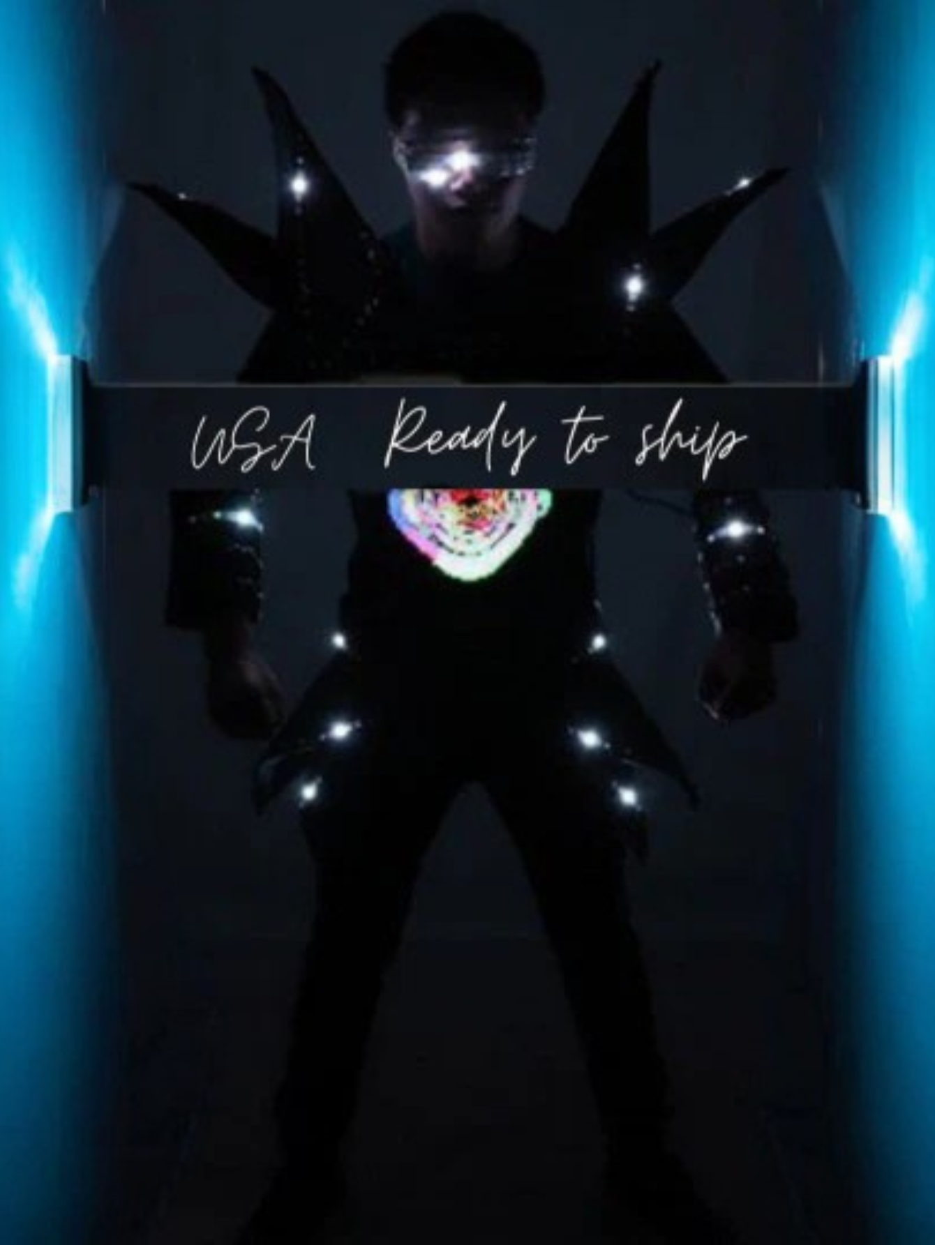 Men Led Light Costume