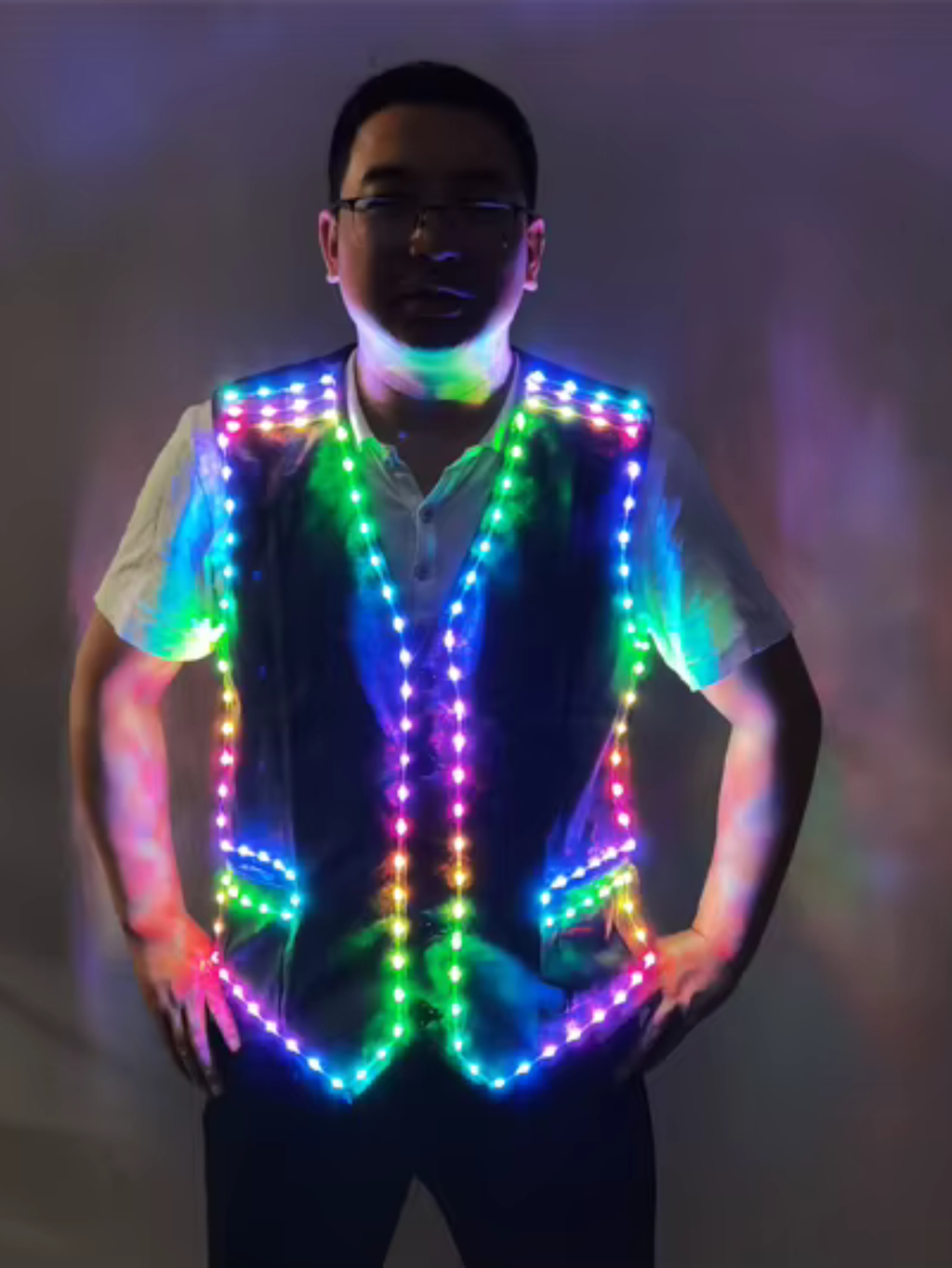 Party Festival Vest Led Light Costume
