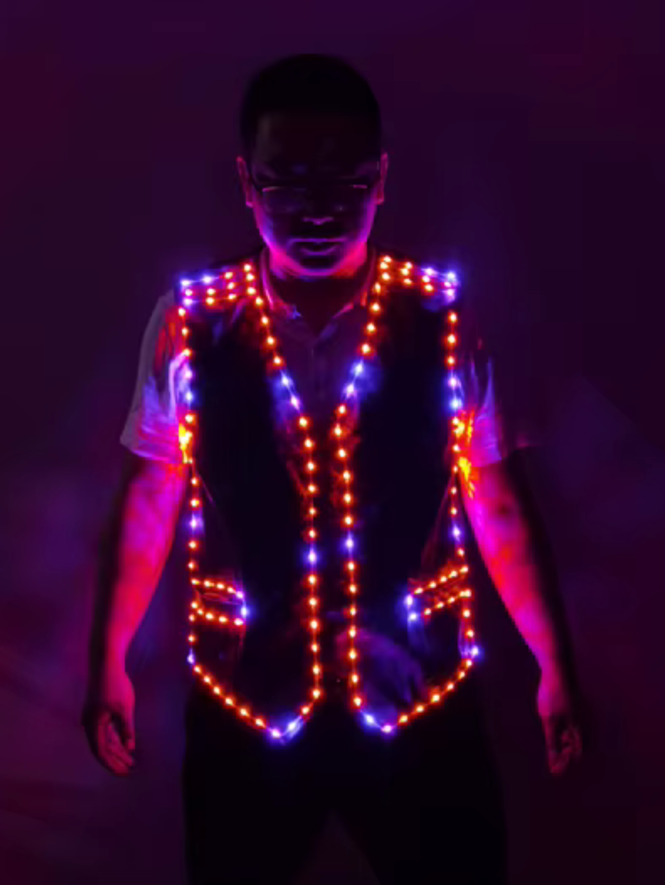 Party Festival Vest Led Light Costume