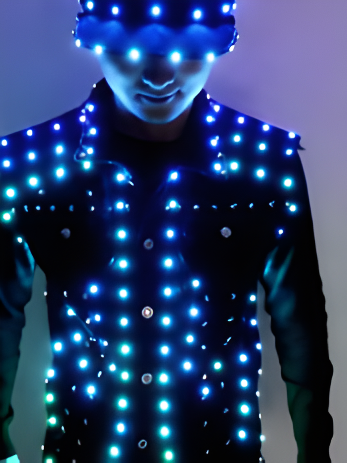 Men Led Light Costume