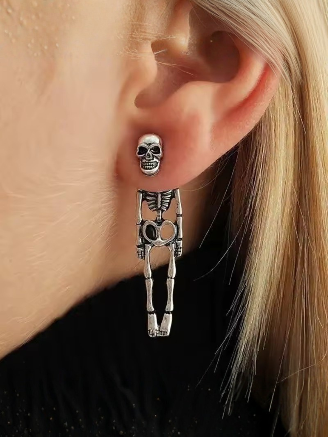 Gothic Skeleton Earrings