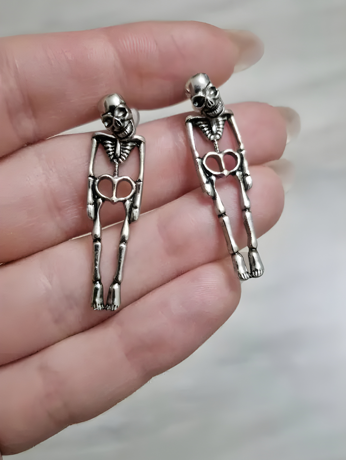 Gothic Skeleton Earrings