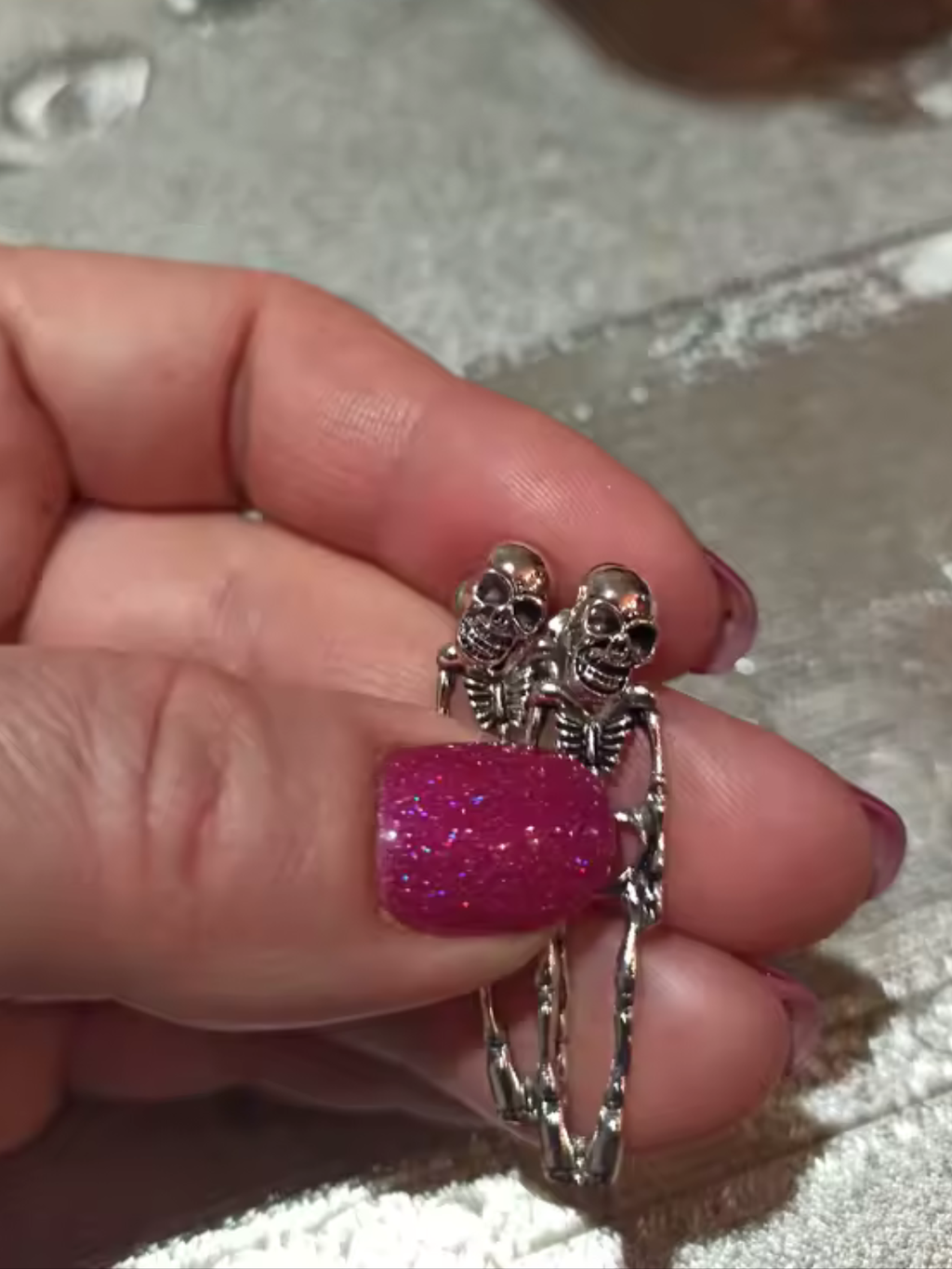 Gothic Skeleton Earrings