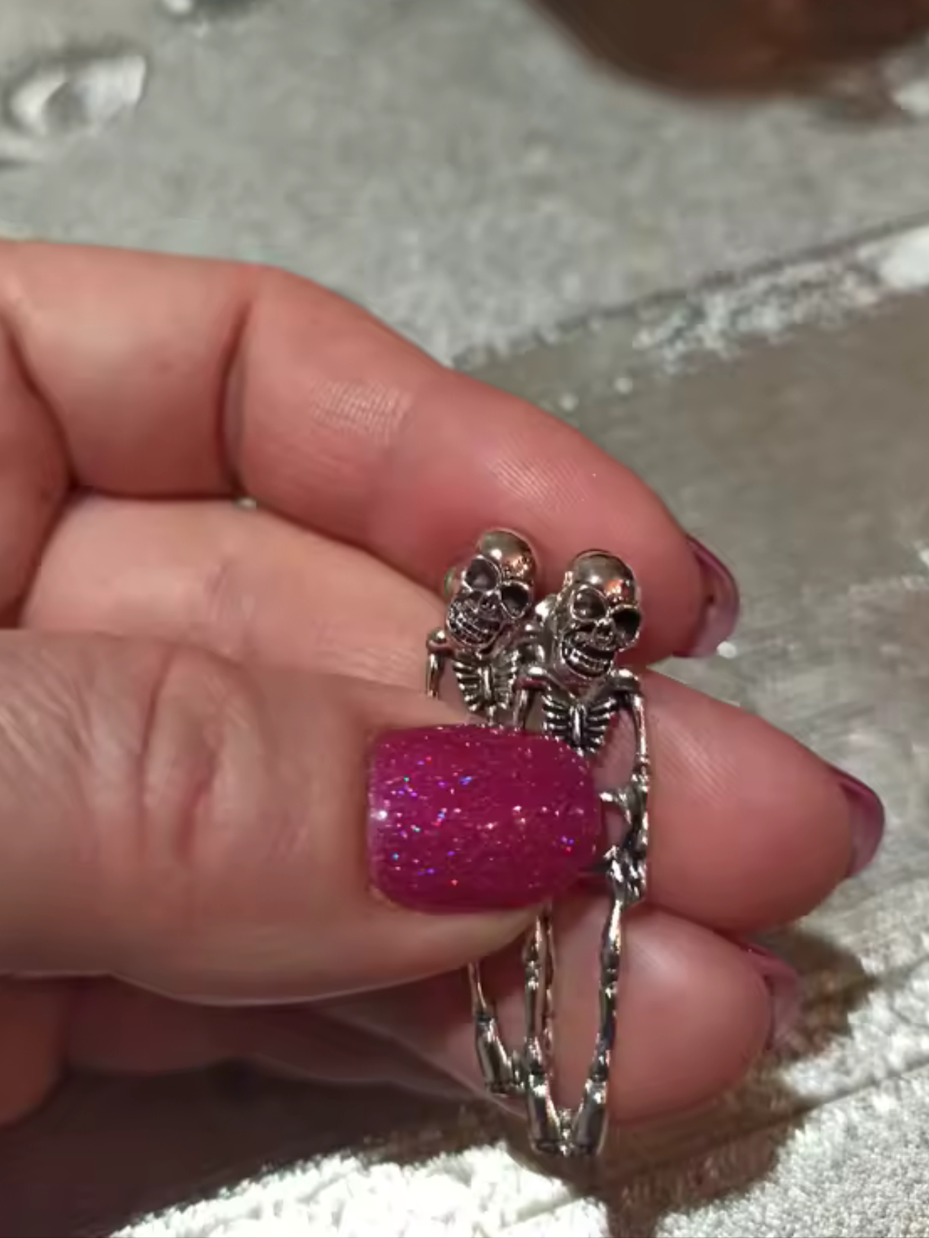 Gothic Skeleton Earrings